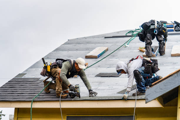 Professional Roofing technician working in Plainsboro, NJ